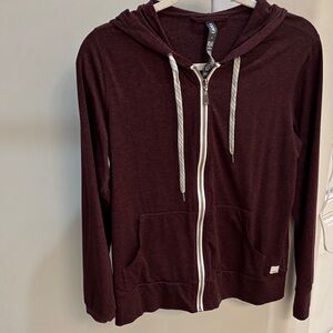 Vuori Maroon Zip-Up Jacket